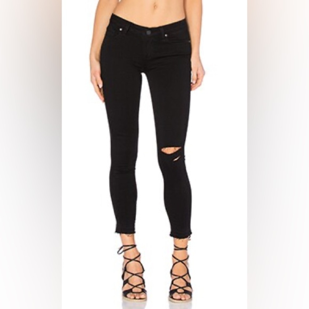 Paige Verdugo Crop Destructed Jeans